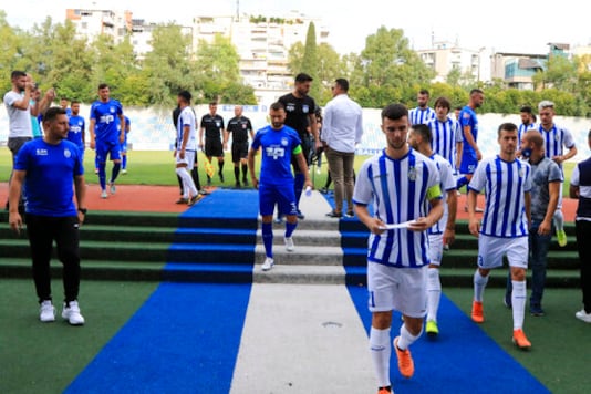 Players of Tirana, and Teuta Durres clubs leave the pitch after having staged a protest at Selman Stermasi stadium, in Tirana, Saturday, Sept. 19, 2020. Albania's main soccer clubs continued the boycott of the new season for the second week calling on the government to fulfill their requests for more financial support. (AP Photo/Hektor Pustina) Players of Tirana, and Teuta Durres clubs leave the pitch after having staged a protest at Selman Stermasi stadium, in Tirana, Saturday, Sept. 19, 2020. Albania's main soccer clubs continued the boycott of the new season for the second week calling on the government to fulfill their requests for more financial support. (AP Photo/Hektor Pustina)