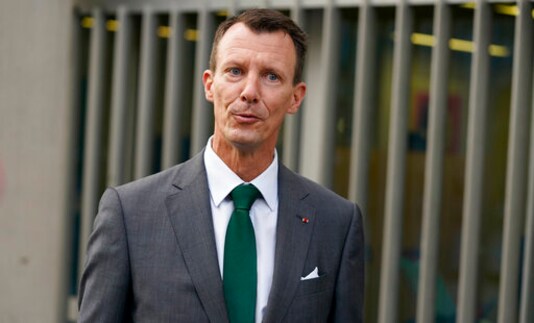 Denmark's Prince Joachim walks to work, at the Danish Embassy in Paris, France, Friday, Sept. 18 2020. Prince Joachim, the younger son of Queen Margrethe of Denmark, who underwent an emergency surgery in France in July for a blood clot in his brain, says he is eager to get started as he arrived for his first work day at the Danish Embassy in Paris. The 51-year-old prince spoke to reporters outside the Danish mission where he will be defense attache. Joachim was rushed to the Toulouse University Hospital on July 24.  (Mads Claus Rasmussen/ Ritzau Scanpix via AP)