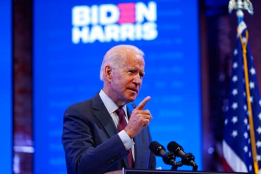 Democratic presidential candidate former Vice President Joe Biden gives a speech on the Supreme Court at The Queen Theater, Sunday, Sept. 27, 2020, in Wilmington, Del. (AP Photo/Andrew Harnik) Democratic presidential candidate former Vice President Joe Biden gives a speech on the Supreme Court at The Queen Theater, Sunday, Sept. 27, 2020, in Wilmington, Del. (AP Photo/Andrew Harnik)