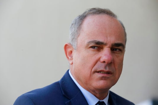FILE - In this Jan. 14, 2019 file photo, Israel Energy Minister Yuval Steinitz, speaks during an interview with The Associated Press, in Cairo, Egypt.  An Israeli official says, Saturday, Sept. 26, 2020,  the country will hold rare talks with Lebanon next month in an effort to resolve a longstanding maritime border dispute. The official says  Steinitz will lead the Israeli delegation in talks mediated by the United States. (AP Photo/Amr Nabil, File)