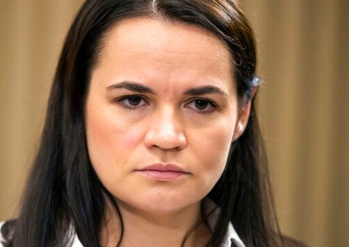 Sviatlana Tsikhanouskaya, former candidate for the Belarus' presidential elections pauses, during an interview with the Associated Press in Vilnius, Lithuania, Tuesday, Sept. 1, 2020. The former English language teacher who became candidate at presidential elections in Belarus and was forced to flee to neighboring Lithuania believes that the regime will eventually be forced to give in to demands of the protestors. (AP Photo/Mindaugas Kulbis) Sviatlana Tsikhanouskaya, former candidate for the Belarus' presidential elections pauses, during an interview with the Associated Press in Vilnius, Lithuania, Tuesday, Sept. 1, 2020. The former English language teacher who became candidate at presidential elections in Belarus and was forced to flee to neighboring Lithuania believes that the regime will eventually be forced to give in to demands of the protestors. (AP Photo/Mindaugas Kulbis)