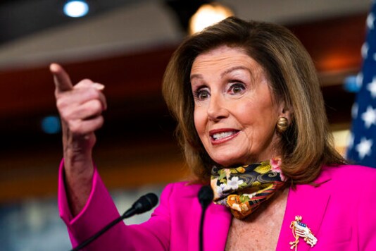 House Speaker Nancy Pelosi of Calif., speaks during a news conference on Capitol Hill, Friday, Sept. 18, 2020, in Washington. (AP Photo/Manuel Balce Ceneta)