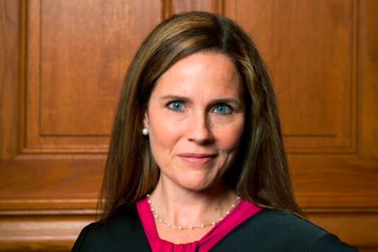 This image provided by Rachel Malehorn shows Judge Amy Coney Barrett in Milwaukee, on Aug. 24, 2018. (Rachel Malehorn, rachelmalehorn.smugmug.com, via AP)