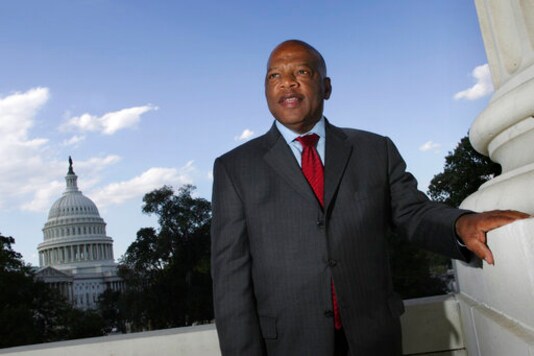 FILE - With the Capitol Dome in the background, U.S. Rep. John Lewis, D-Ga., is seen on Capitol Hill on Oct. 10, 2007, in Washington. The success of CNN's 'RBG' film two years ago, about the late Supreme Court Justice Ruth Bader Ginsburg, led the network on a search for a similar contemporary figure whose life could be examined in historical terms. CNN's Amy Entelis says that led them to Lewis, who died of cancer in July. The film 