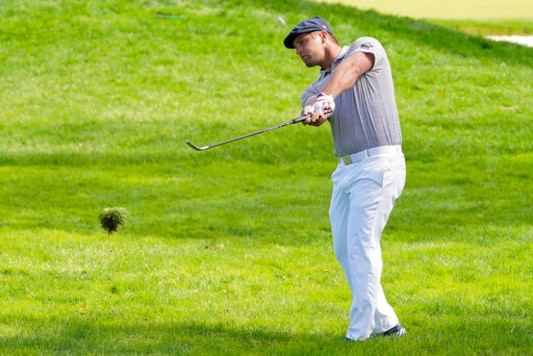 Bryson DeChambeau, of the United States, plays a shot on the fourth hole during the final round of the US Open Golf Championship, Sunday, Sept. 20, 2020, in Mamaroneck, N.Y. (AP Photo/John Minchillo) Bryson DeChambeau, of the United States, plays a shot on the fourth hole during the final round of the US Open Golf Championship, Sunday, Sept. 20, 2020, in Mamaroneck, N.Y. (AP Photo/John Minchillo)