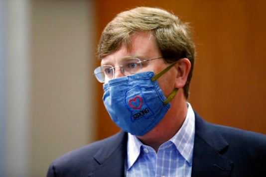 Gov. Tate Reeves sports a 