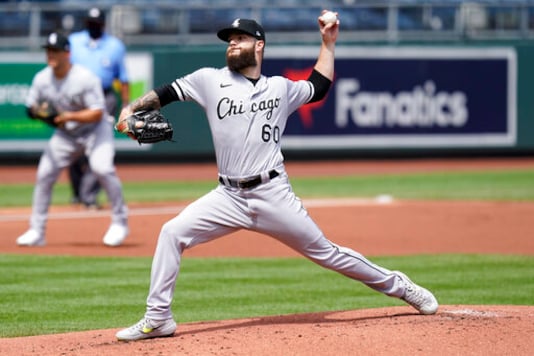 Chicago White Sox starting pitcher Dallas Keuchel delivers to a Kansas City Royals batter during the first inning of a baseball game at Kauffman Stadium in Kansas City, Mo., Sunday, Sept. 6, 2020.(AP Photo/Orlin Wagner) Chicago White Sox starting pitcher Dallas Keuchel delivers to a Kansas City Royals batter during the first inning of a baseball game at Kauffman Stadium in Kansas City, Mo., Sunday, Sept. 6, 2020.(AP Photo/Orlin Wagner)