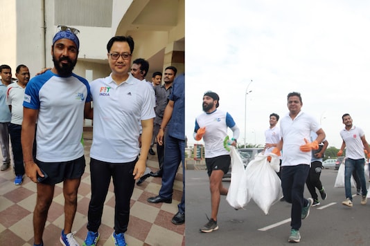 Kiren Rijiju and Ripu Daman Bevli (Photo Credit: Fit India Movement) Kiren Rijiju and Ripu Daman Bevli (Photo Credit: Fit India Movement)