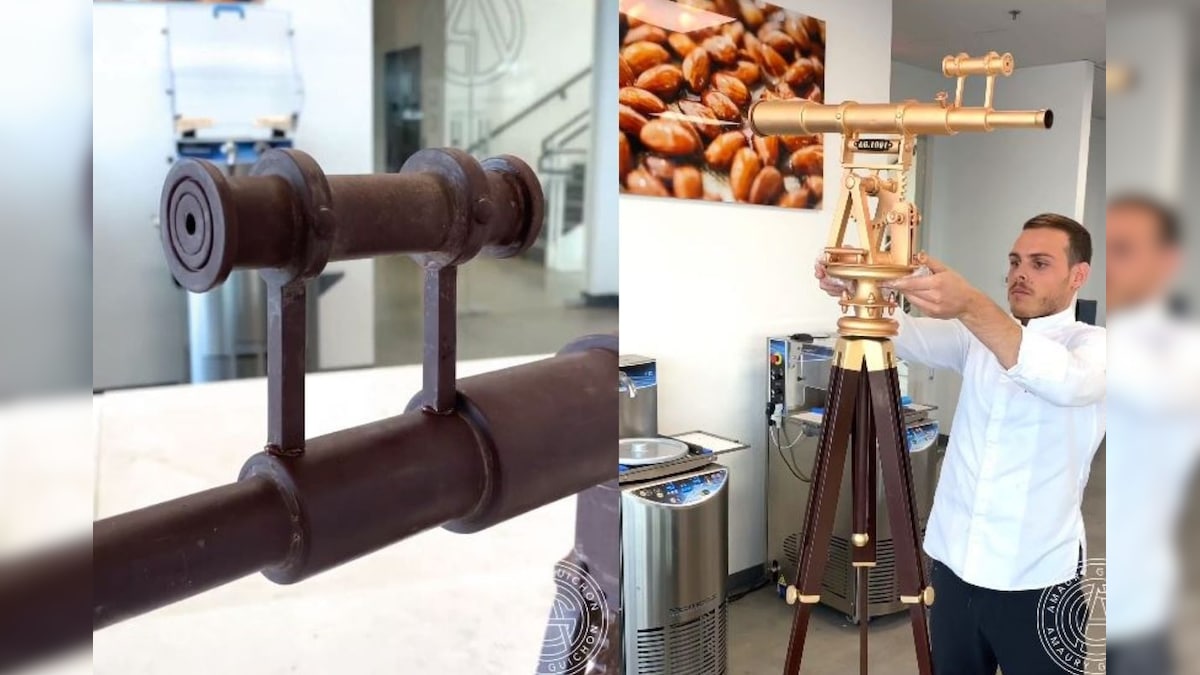 Watch: US Chef Makes a 5-Foot Chocolate Telescope in This Viral Video, Netizens Amazed