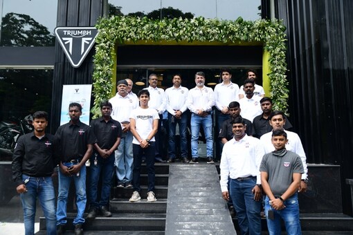 Triumph Motorcycles new dealership in Chennai. (Image source: Triumph)