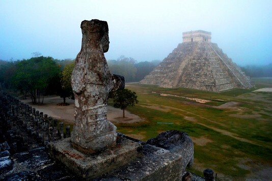 The Maya temple of Kukulkan, the feathered serpent and Mayan snake deity, is seen at the archaeological site of Chichen Itza. (Credit: REUTERS)