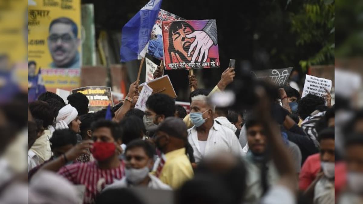 Left Leaders Join Protest at Jantar Mantar Against Hathras Incident, Demand Sacking of UP CM