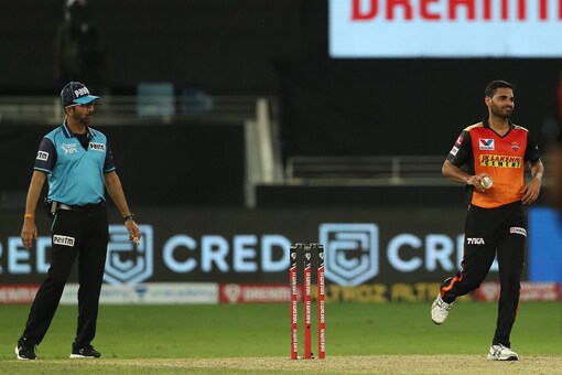 Bhuvneshwar Kumar injury. Photo: IPL.