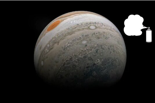 Jupiter and its Great Red Spot, captured by NASA Juno spacecraft during Perijove 27. (Image: Kevin M. Gill/NASA)
