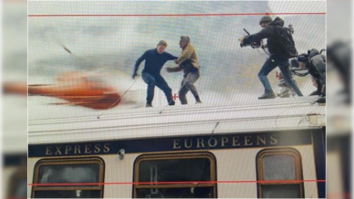 Tom Cruise Films 'Mission Impossible' Stunt Scene on Top of Moving Train