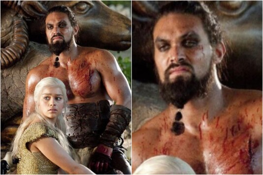 Jason Momoa and Emilia Clarke