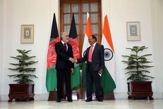 NSA Ajit Doval with Abdullah Abdullah. NSA Ajit Doval with Abdullah Abdullah.