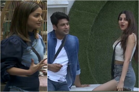 Sidharth Shukla with Nikki Tamboli (R)