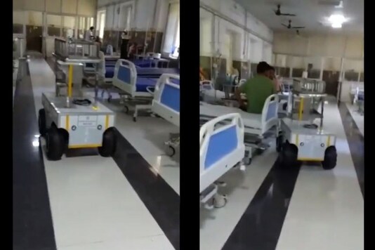 Video grab of MeD robots. 
(Credit: Twitter/ Piyush Goyal)