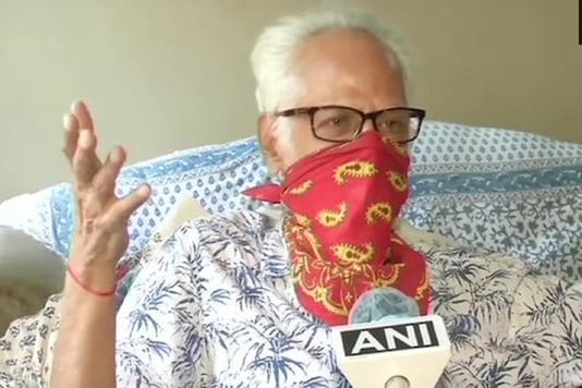 File image of Gopalan Balachandran, maternal uncle of Kamala Harris in New Delhi. (Credit: ANI)
