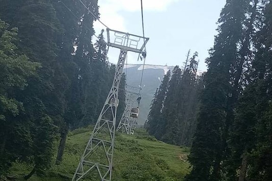 File photo of cable car in Gulmarg