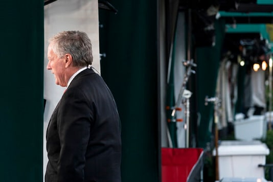 White House chief of staff Mark Meadows does a television interview at the White Hous, in Washington. (AP Photo) White House chief of staff Mark Meadows does a television interview at the White Hous, in Washington. (AP Photo)
