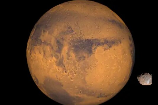 Representational image of Mars and its Moon / News18. (NASA)
