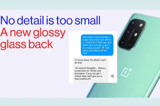OnePlus 8T smartphone.