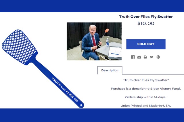 Truth Over Flies: Joe Biden Just Sold 35,000 Swatters After a Fly ...