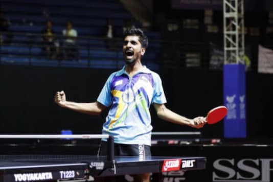 Sathiyan Gnanasekaran (Photo Credit: @sathiyantt) Sathiyan Gnanasekaran (Photo Credit: @sathiyantt)