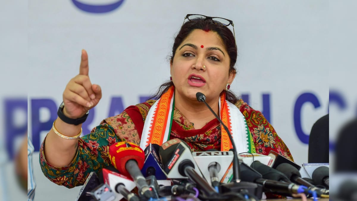 BJP's Khushbu Sundar Detained During Protest Over Manusmriti Remarks Controversy