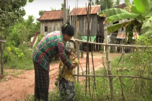 The creatively rendered scarecrows often pop up in villages that have been hard-hit by infectious diseases. (Credit: AFP video) The creatively rendered scarecrows often pop up in villages that have been hard-hit by infectious diseases. (Credit: AFP video)