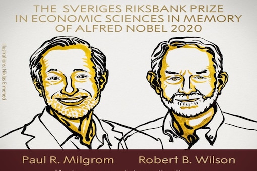 Paul Milgrom and Robert Wilson. (Twitter/Nobel Prize).