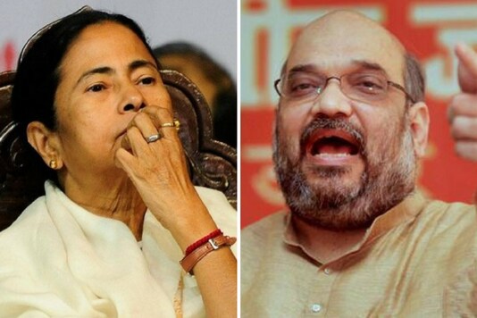 File photo of Amit Shah and Mamata Banerjee
