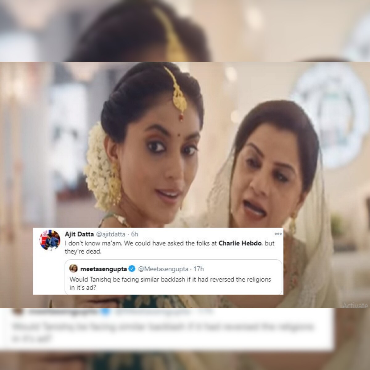 Protestors of Tanishq Ad are Using Charlie Hebdo to Defend Outrage for Hindu-Muslim  Couple Story