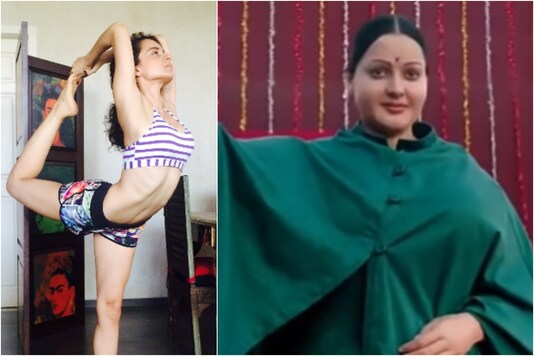 Kangana Ranaut in 'Thalaivi' (R) Kangana Ranaut in 'Thalaivi' (R)