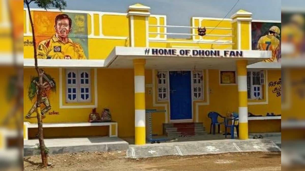 Die-hard Dhoni Fan Spends Rs 1.5 Lakh to Paint House in CSK Yellow, Writes 'Whistle Podu' on Wall