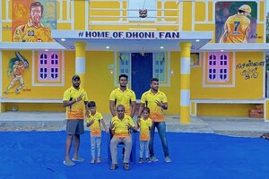 Ardent MS Dhoni Fan Paints His House in Yellow, Calls it 'Home of Dhoni Fan'