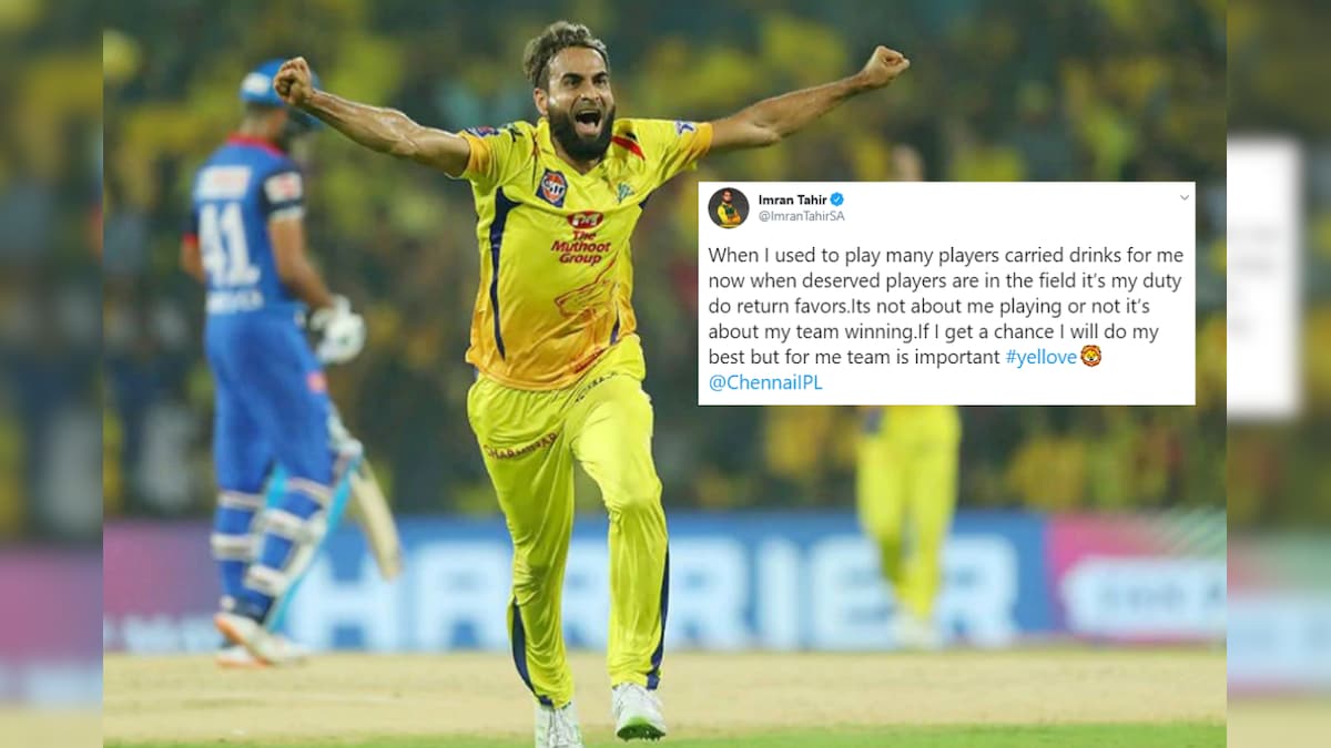 'It's My Duty': Imran Tahir's Heartfelt Post on Carrying Drinks for CSK Gets a Loud Cheer on Twitter