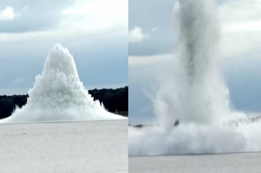 The Biggest World War II Bomb Explodes Underwater in Poland; See Pics