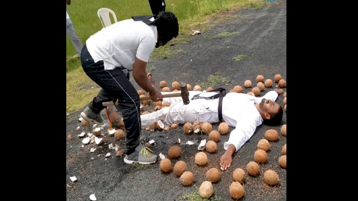 Nellore Duo Enter Guinness World Record for Smashing Most Number of Coconuts While Blindfolded