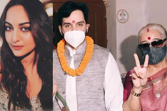 Sonakshi Sinha, Luv Sinha and Poonam Sinha (L-R) Sonakshi Sinha, Luv Sinha and Poonam Sinha (L-R)