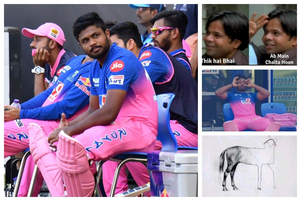 IPL 2020 RR v RCB: 'Consistency and Sanju Samson are Distant Cousins. They Hardly Meet!' -- RR Batsman Gets Trolled After Yet Another Single Digit Score