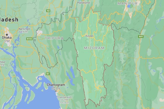The dispute between Tripura and Mizoram over the village began in August. (Image: Google maps) The dispute between Tripura and Mizoram over the village began in August. (Image: Google maps)