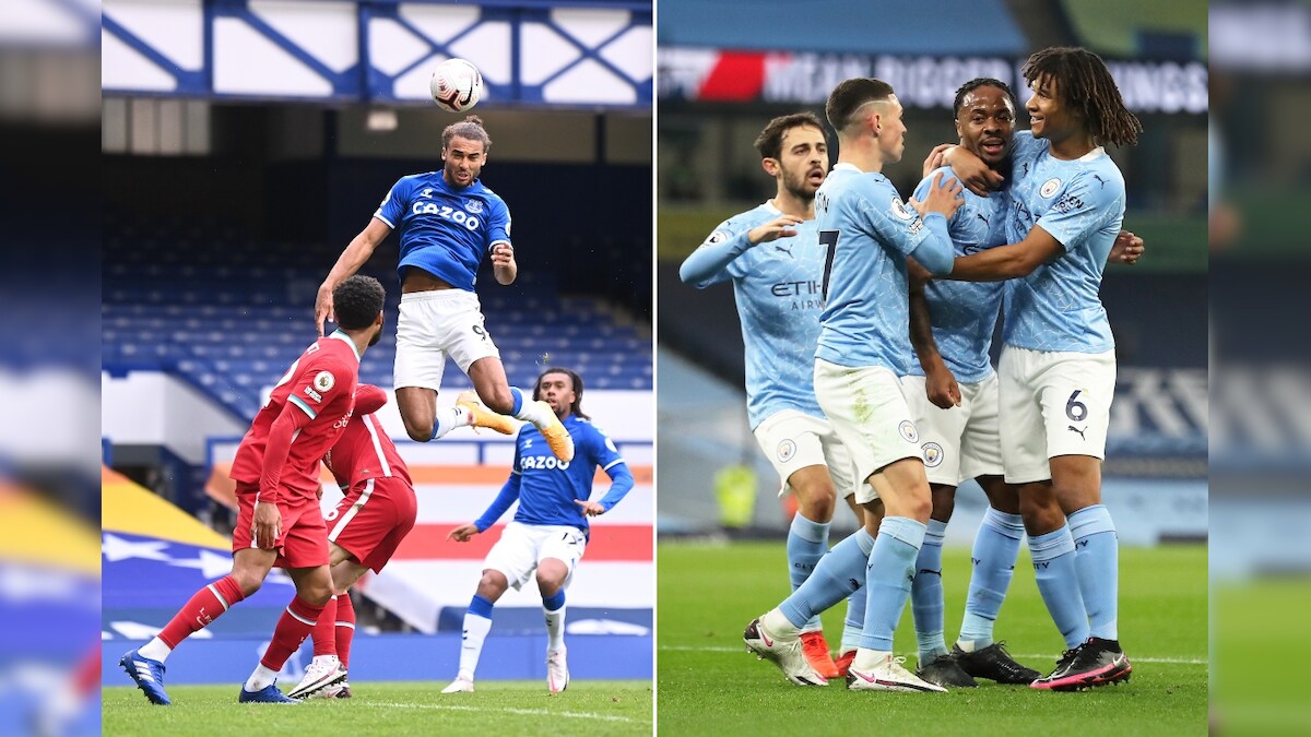 Premier League: VAR Strikes as Liverpool Draw Everton in Derby, Sterling Goal Helps Manchester City Beat Arsenal