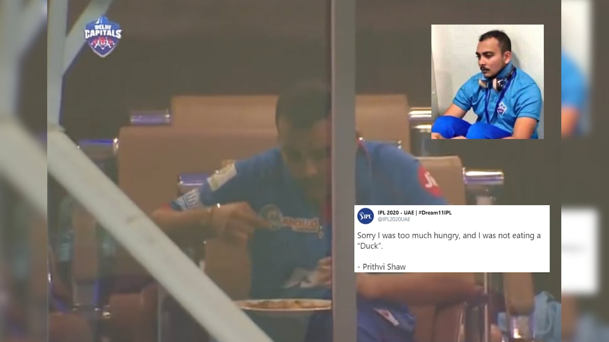 Prithvi Shaw Mercilessly Trolled for Having a Meal After Getting Out for Zero Against CSK