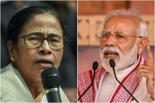 File photo of West Bengal chief minister Mamata Banerjee and Prime Minister Narendra Modi.