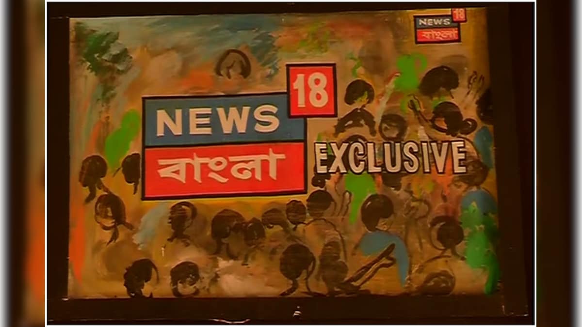 News18 Bangla Features in Sholoyana Bangaliana Theme of Durga Puja Pandal in Bardhaman