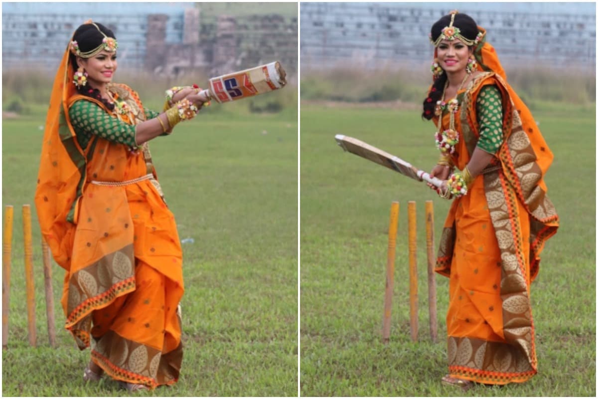 Bangladeshi Cricketer Strikes a Pose with Bat in Wedding Photoshoot, Internet Hails Her for 'Passion'