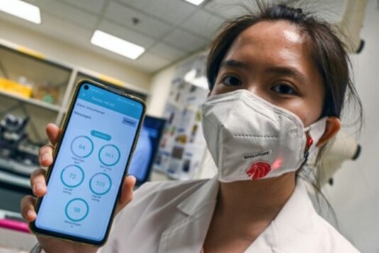 Tech companies are looking to cash in on the growing trend of mask-wearing while also helping guard against coronavirus. (AFP) Tech companies are looking to cash in on the growing trend of mask-wearing while also helping guard against coronavirus. (AFP)